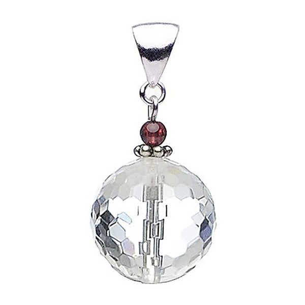 Schmuck Krone Kettenanhänger Anhänger Bergkristall, Granat günstig online kaufen