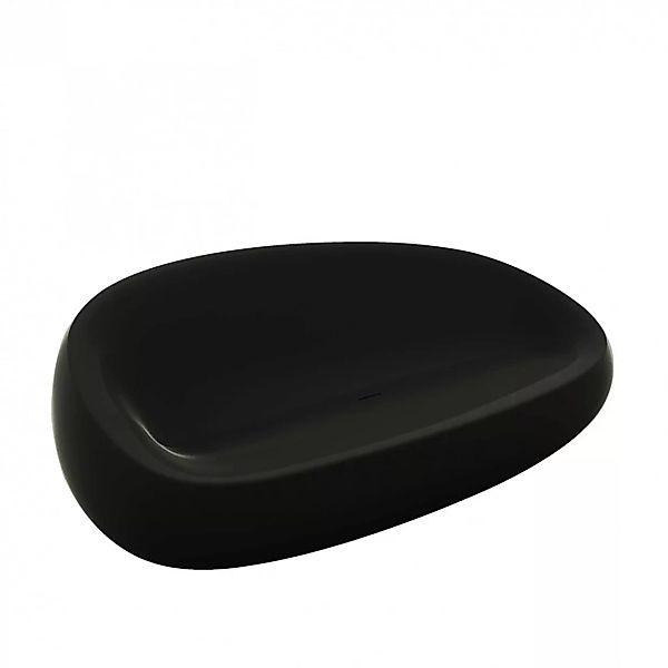 Vondom - Stones Sofa - schwarz/glänzend/BxHxT 200x78x83cm günstig online kaufen