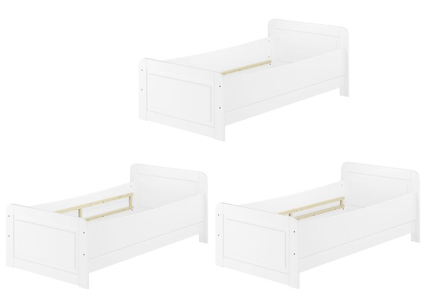 ERST-HOLZ Bett Weißes Seniorenbett 100 x günstig online kaufen
