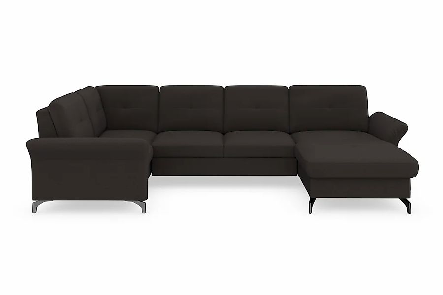 Home affaire Wohnlandschaft "Calando U-Form" wahlweise mit Bettfunktion, Be günstig online kaufen