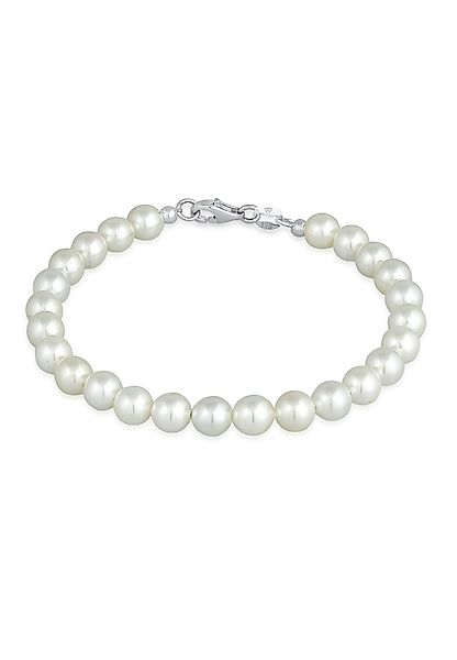 Elli Perlenarmband Zeitlos aus Muschelkernperlen 925 günstig online kaufen