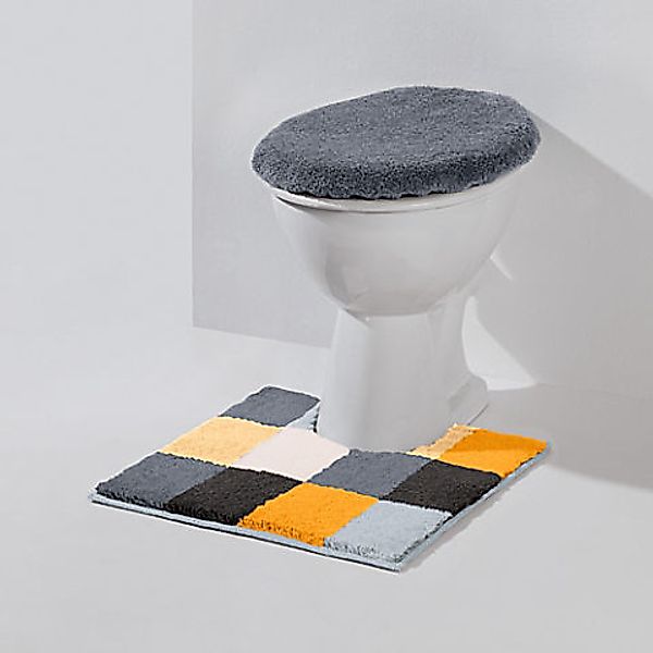 Erwin Müller Badematte WC-Umrandung "Kreta", Höhe 20 mm, eckig, Karo günstig online kaufen