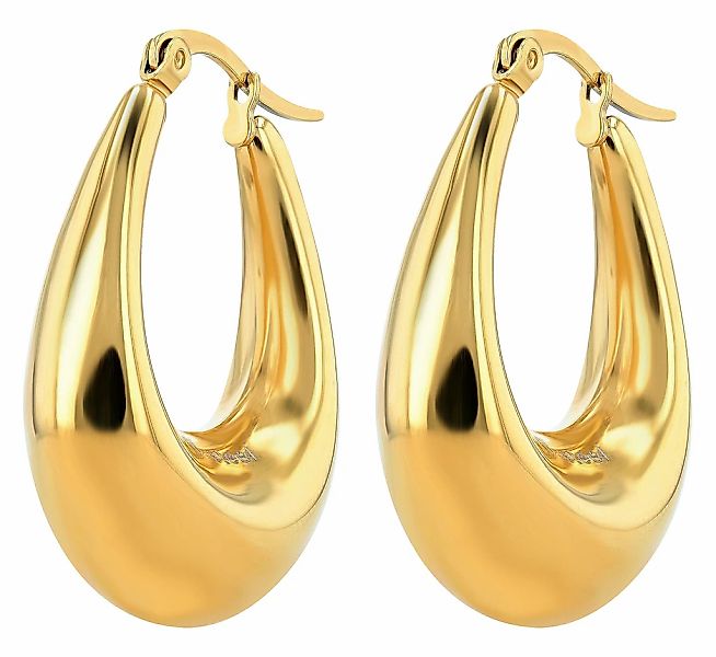 Adelia´s Paar Creolen "Damen Ohrringe – Creole aus Edelstahl" Perfekt als G günstig online kaufen