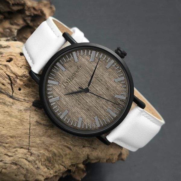 Holzwerk Quarzuhr Designer Edelstahl & Holz günstig online kaufen