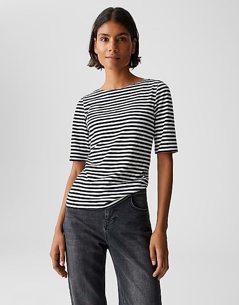 OPUS Kurzarmshirt SIZUKI aus nachhaltiger Baumwolle günstig online kaufen
