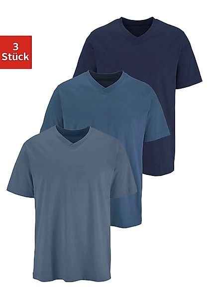 H.I.S T-Shirt (Packung, 3-tlg) mit V-Ausschnitt günstig online kaufen