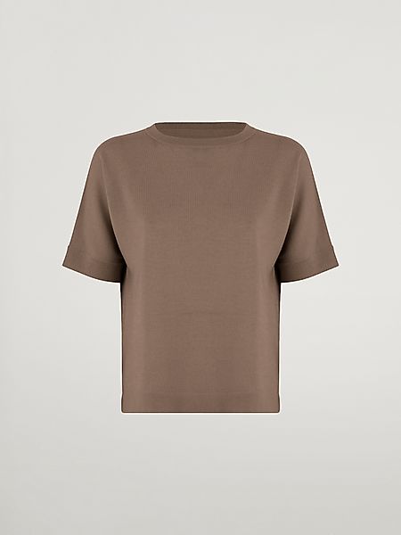 Wolford - Merino Blend Top Short Sleeves, Frau, beige mele, Größe: L günstig online kaufen