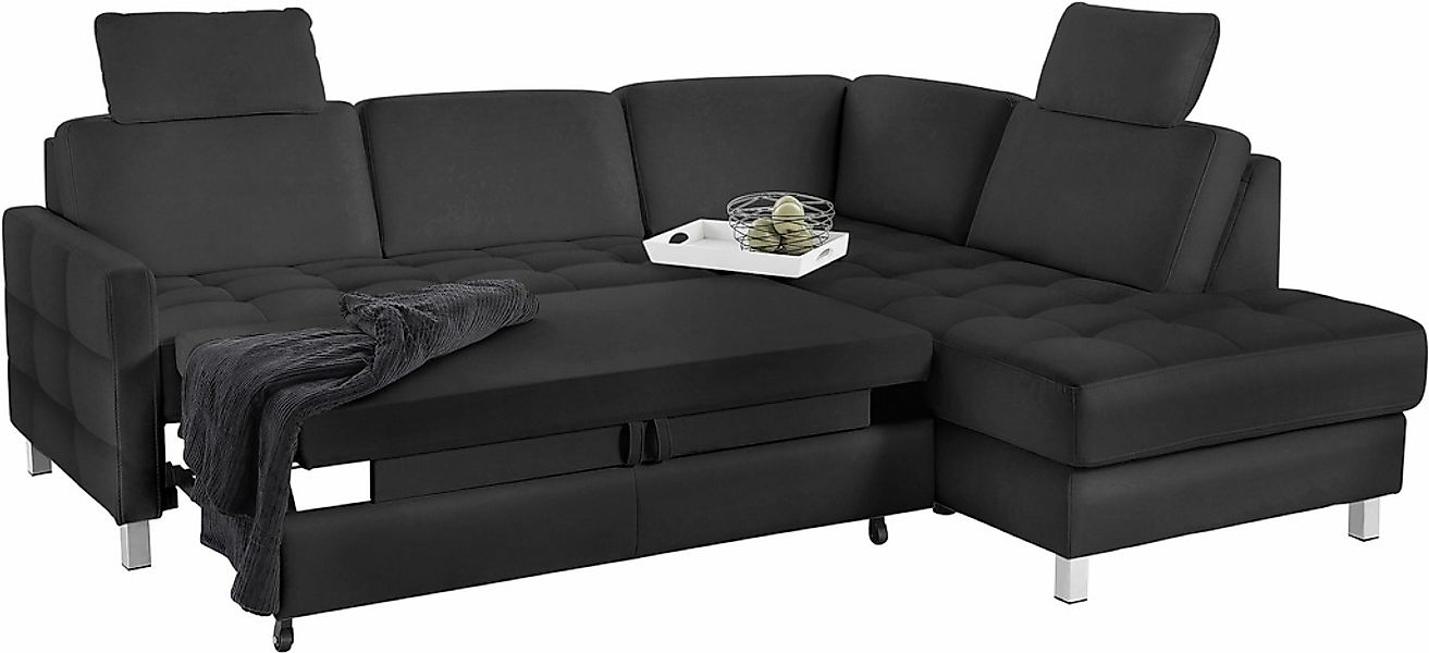 sit&more Ecksofa »Pablo L-Form«, wahlweise mit Bettfunktion günstig online kaufen