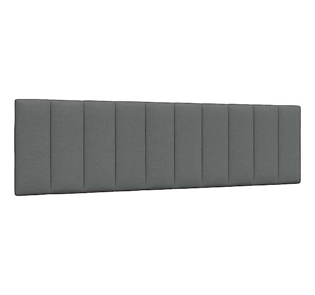 vidaXL Bett, Kopfteil-Kissen Dunkelgrau 180 cm Stoff günstig online kaufen