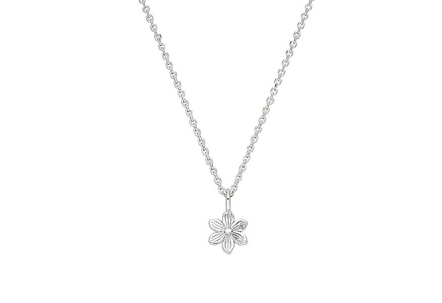SCHOSCHON Kette mit Anhänger Kette Blüte minimalistisch - 925 Silber (Blume günstig online kaufen