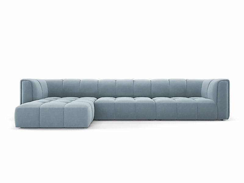 Milo Casa | Ecksofa Francesca Samt links 5-Sitzer günstig online kaufen