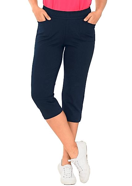 GOLDNER Stoffhose Kurzgröße: 3/4-Freizeithose mit Schlupfbund günstig online kaufen