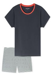 Schiesser Shorty "Casual Essentials" 2 Stk. tlg., mit unifarbenem Shirt und günstig online kaufen