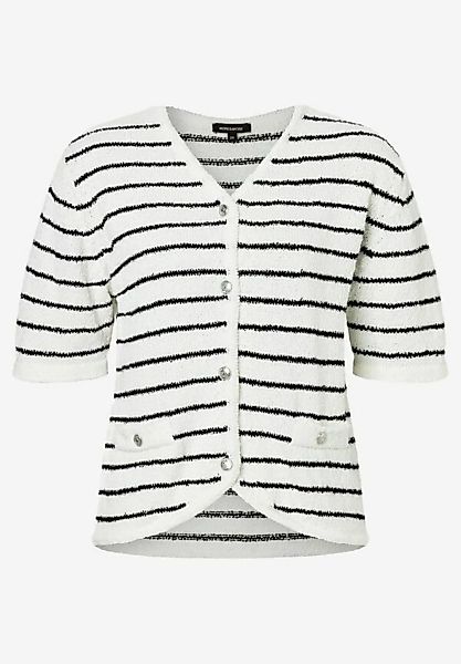 gestreifter Cardigan, ecru/schwarz, Frühjahrs-Kollektion günstig online kaufen