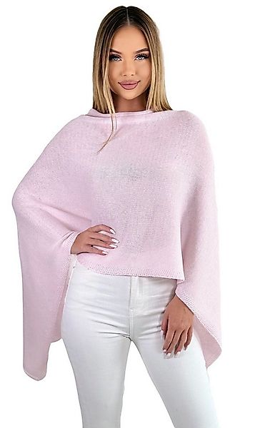 Mississhop Strickponcho Damen Poncho Cape Überwurf Strickponcho feiner Stri günstig online kaufen