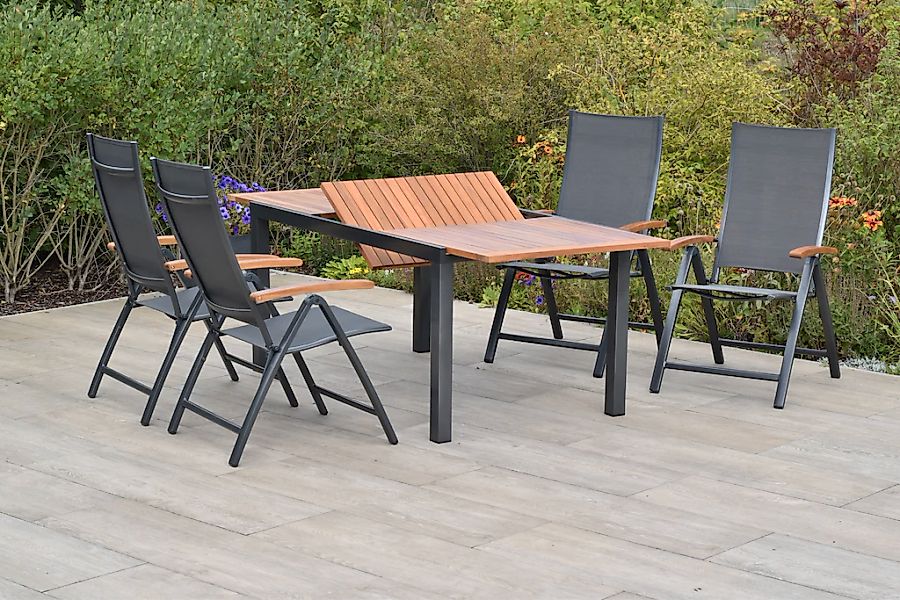 MERXX Garten-Essgruppe ""Toblino"", (Set, 5 tlg., 5-fach verstellbare Rücke günstig online kaufen