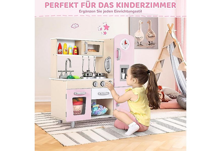 TLGREEN Spielküche mit Licht und Sound, Spielzeugküche für Kinder 81x74x30 günstig online kaufen