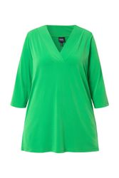 Ulla Popken Longshirt Longshirt A-Linie V-Ausschnitt günstig online kaufen