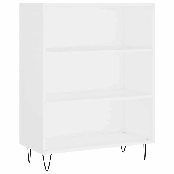 VidaXL Bücherregal Weiß 69,5x32,5x90 cm Metall Holzwerkstoff günstig online kaufen