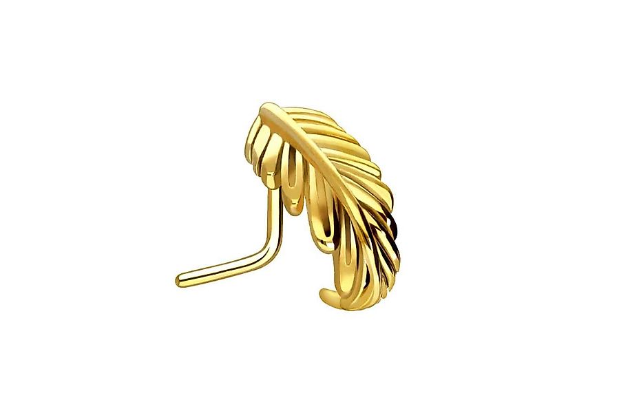 PIERCINGLINE Nasenpiercing Chirurgenstahl Nasenstecker FEDER (Nasenstecker günstig online kaufen