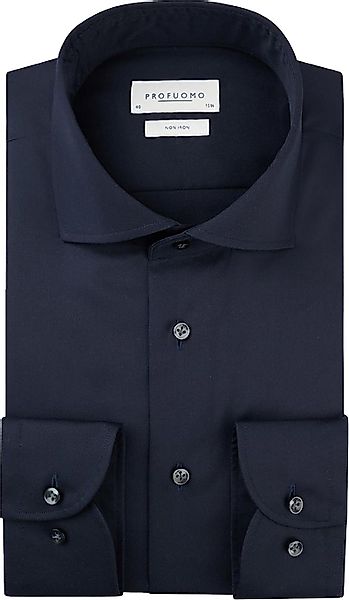 Profuomo Hemd Slim Fit Dunkelblau - Größe 45 günstig online kaufen