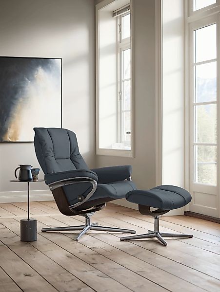 Stressless "Mayfair" Set, Relaxsessel mit Hocker, mit Hocker, mit Cross Bas günstig online kaufen