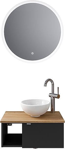 Saphir Badmöbel-Set "Serie 6915" 4 Stk. tlg. Gäste-Bad, 70 cm breit, mit LE günstig online kaufen