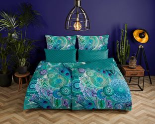 hip Wendebettwäsche "Kari" 2 Stk. tlg. Mako-Satin, 135x200, Reißverschluss, günstig online kaufen