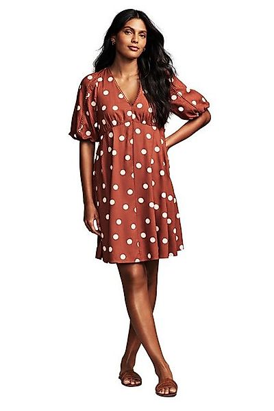 LAURA ASHLEY Ballonkleid Laura Ashley Minikleid mit Spitze und Ballonärmeln günstig online kaufen