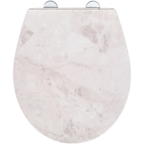 WENKO WC-Sitz "White Marble" mit Relief, aus antibakteriellem Duroplast günstig online kaufen