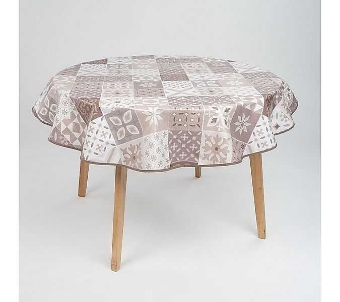 laro Tischdecke 160cm runde Wachstuchtischdecke Saum-Eingefasst günstig online kaufen