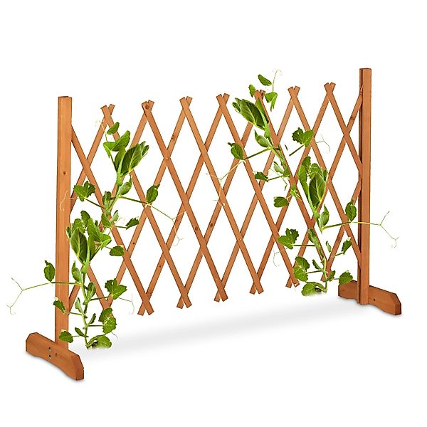 relaxdays Rankgitter Ausziehbares Rankgitter aus Holz günstig online kaufen