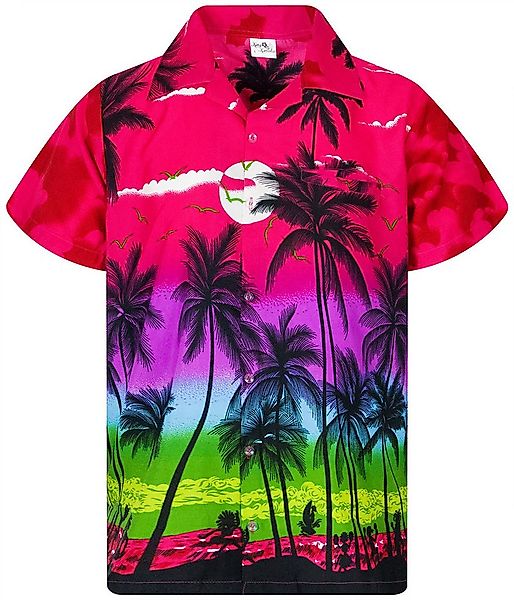 King Kameha Hawaiihemd Beach Funky Hawaii-Hemd Herren Kurzarm Front-Tasche günstig online kaufen