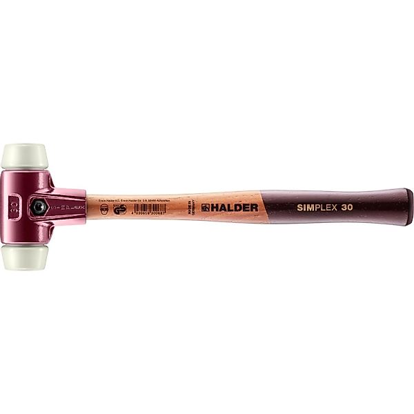 Halder Simplex Schonhammer Ø 30 mm Nylon mit Tempergussgehäuse günstig online kaufen