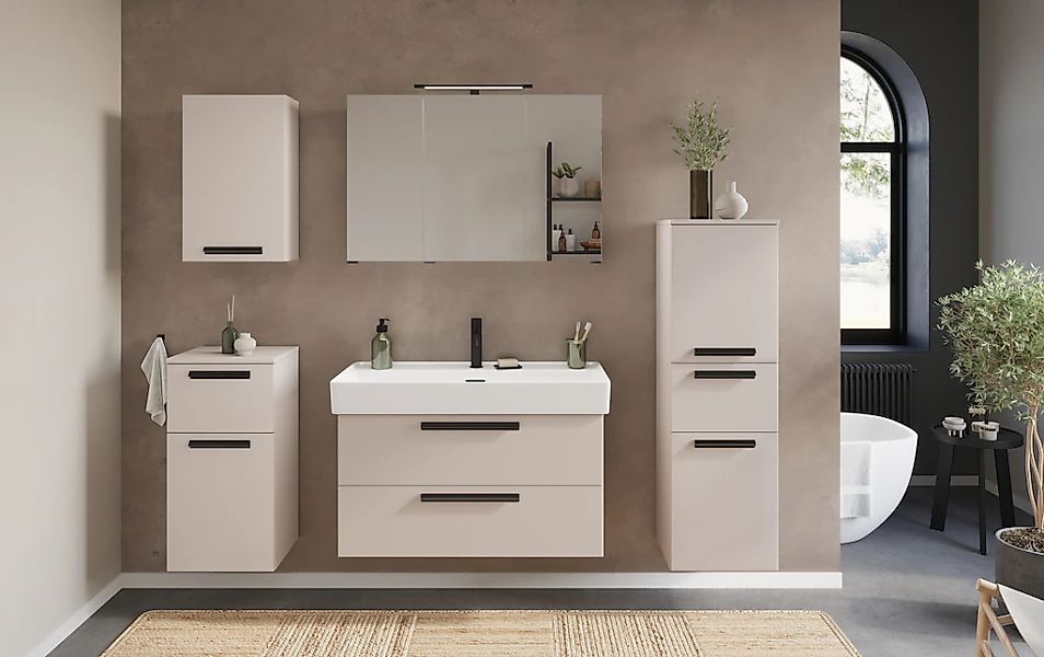welltime Badmöbel-Set "SALVADA, 5tlg-Set, gedämpfte Scharniere, Softclose, günstig online kaufen