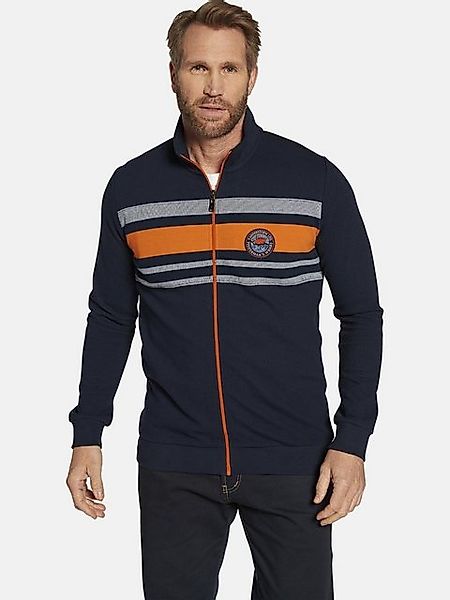 Jan Vanderstorm Sweatjacke HEELKO mit Stehkragen in Rippstrick günstig online kaufen
