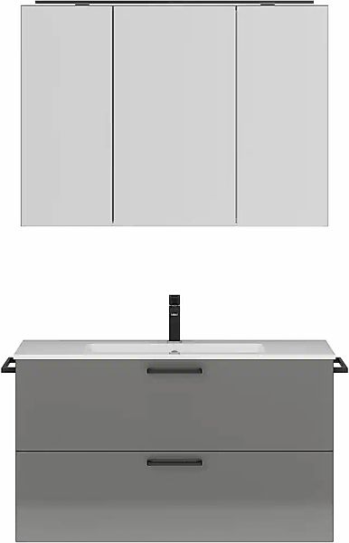 nobilia® Badmöbel-Set »Tolvina« vormontiert, mit Soft-Close, 2 Stk. tlg. in günstig online kaufen