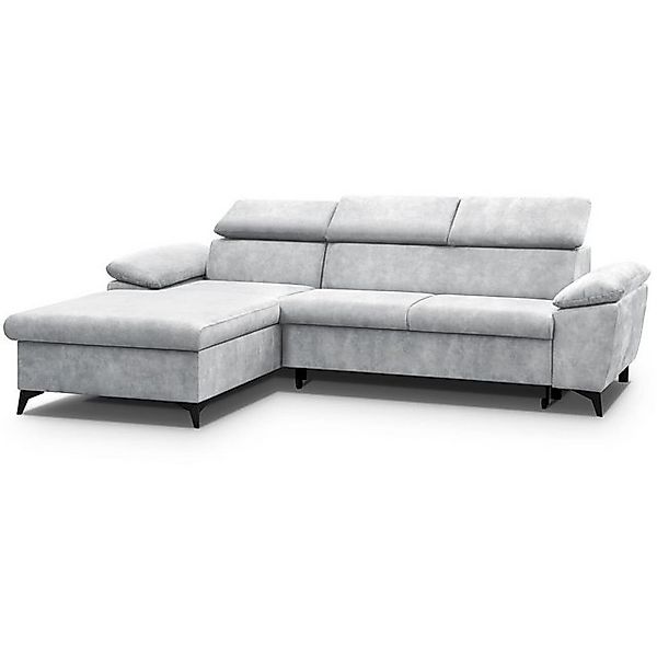 Beautysofa Polsterecke mit verstellbaren Kopfstützen Colin, mit Schlaffunkt günstig online kaufen