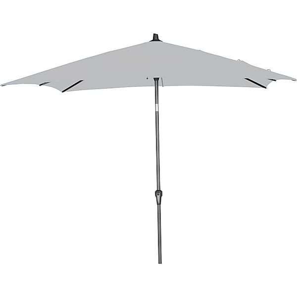 Siena Garden Marktschirm 250 cm x  250 cm Grau mit Kurbelmechanik günstig online kaufen