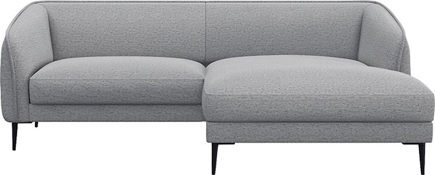FLEXLUX Ecksofa »Belle Designsofa, bequem durch Kaltschaum im Sitz«, Skandi günstig online kaufen
