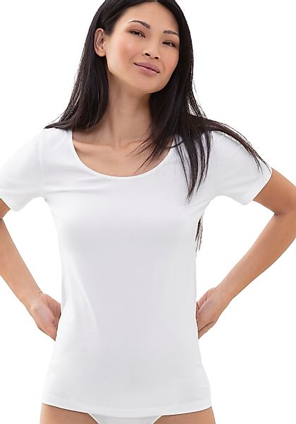 Mey Kurzarmshirt "Cotton Pure" Rundhalsausschnitt, Halbarm, Legere Passform günstig online kaufen
