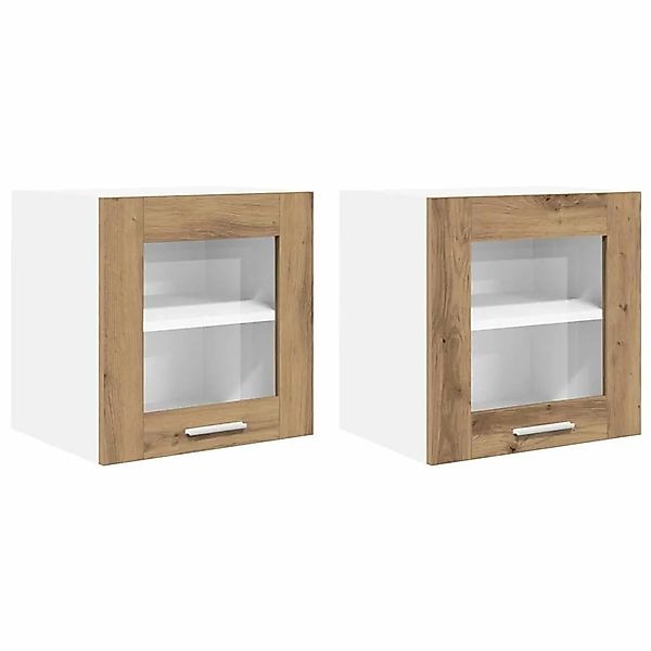 vidaXL Hängeschrank mit Tür Riga 2 Stk Artisan-Eiche 40 x 31 x 40 cm 884209 günstig online kaufen