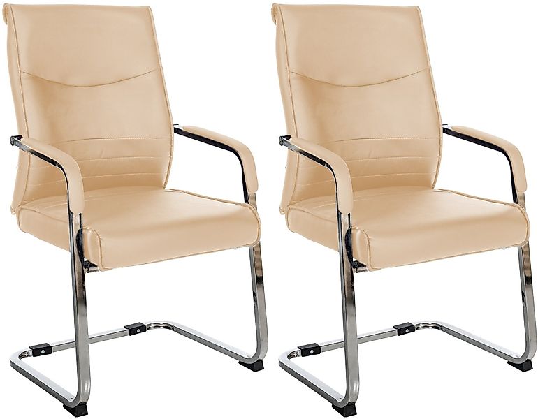 CLP Besucherstuhl Hobart (2er Set), Kunstleder günstig online kaufen