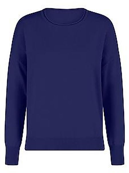 Rundhals-Pullover Peter Hahn blau günstig online kaufen