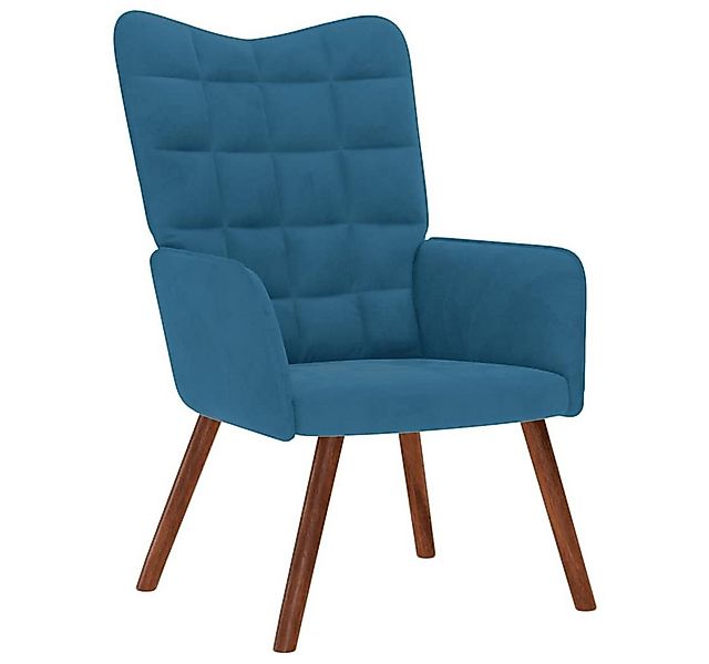 vidaXL Sessel Relaxsessel Blau Samt (1-St) günstig online kaufen