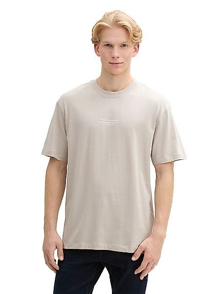 TOM TAILOR Denim T-Shirt mit Marken-Frontprint günstig online kaufen