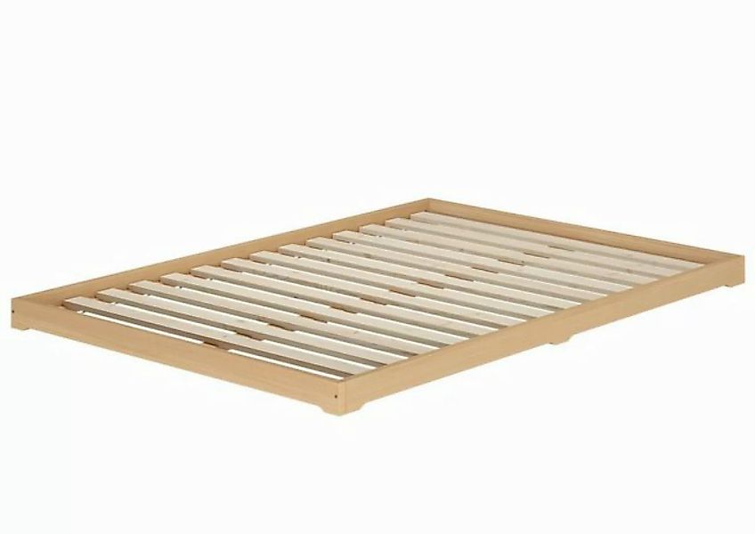 ERST-HOLZ Bett Doppelbett Bodenbett Teenagerbett 140x200 Buche Zubehör wähl günstig online kaufen