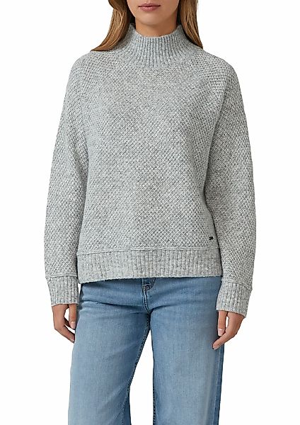 s.Oliver Strickpullover mit Rippbündchen günstig online kaufen