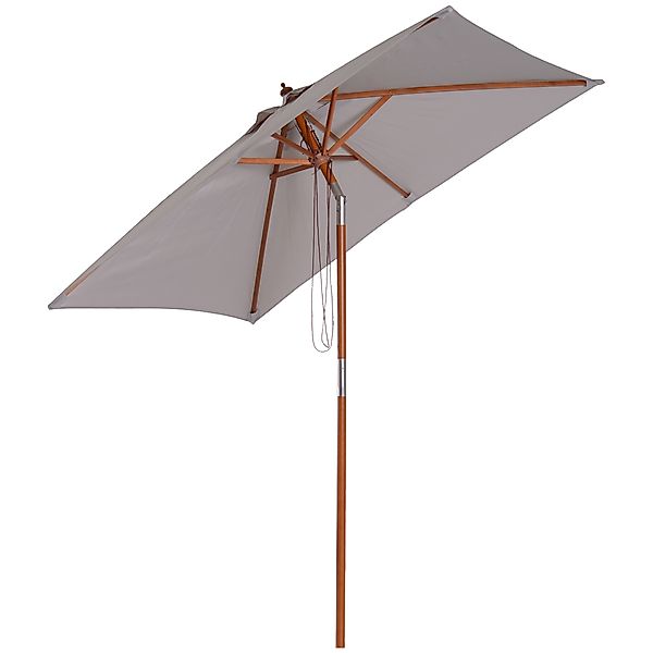 Outsunny Sonnenschirm Knickbarer 3-stufig einstellbarer Schirm, günstig online kaufen