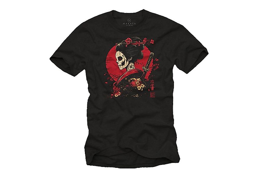 MAKAYA Kurzarmshirt Japan Anime Shirt (Schwarz, S, M, L, XL, XXL, 3XL, 4XL, günstig online kaufen